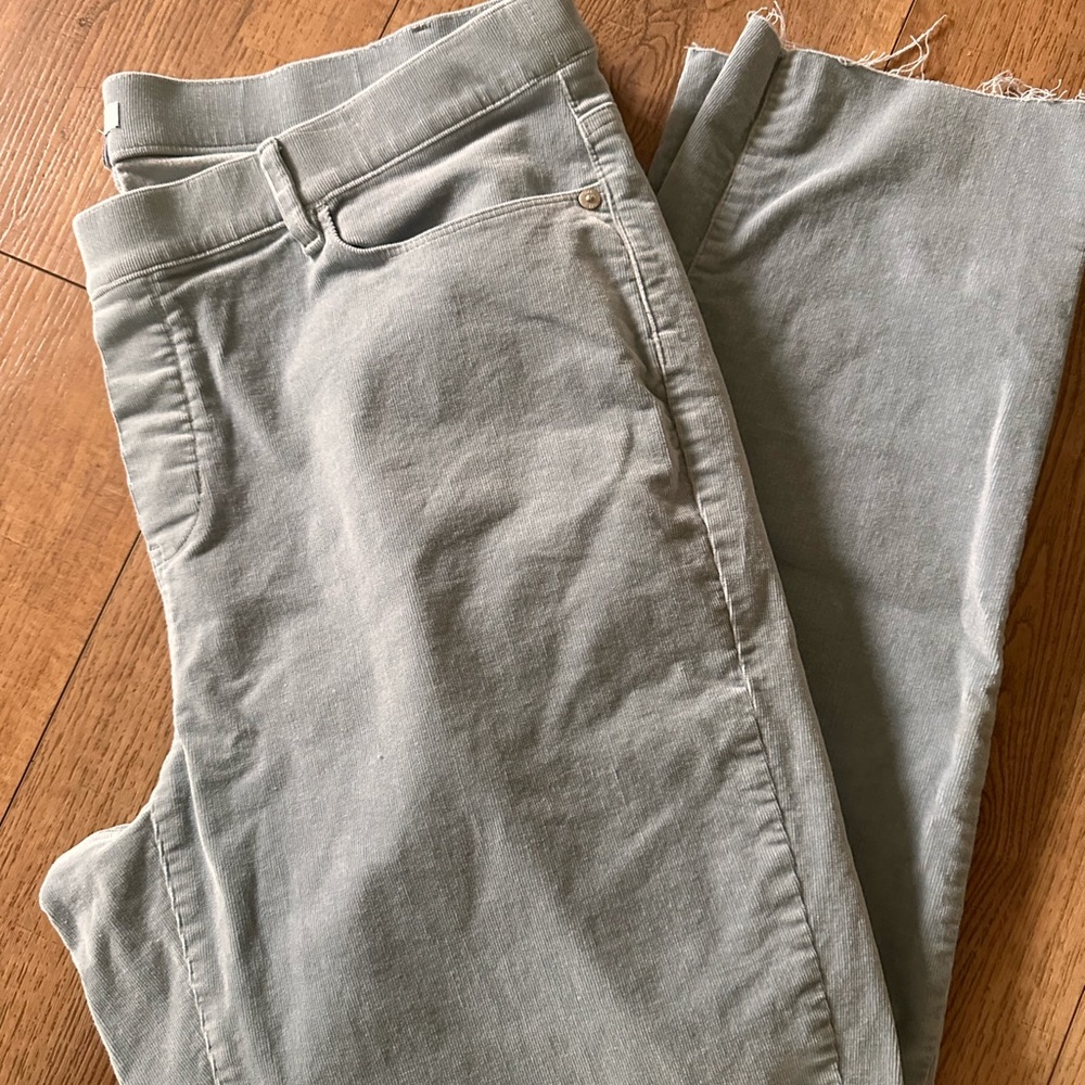 J. Jill Straight Leg Corduroy Jeans in dusty blue